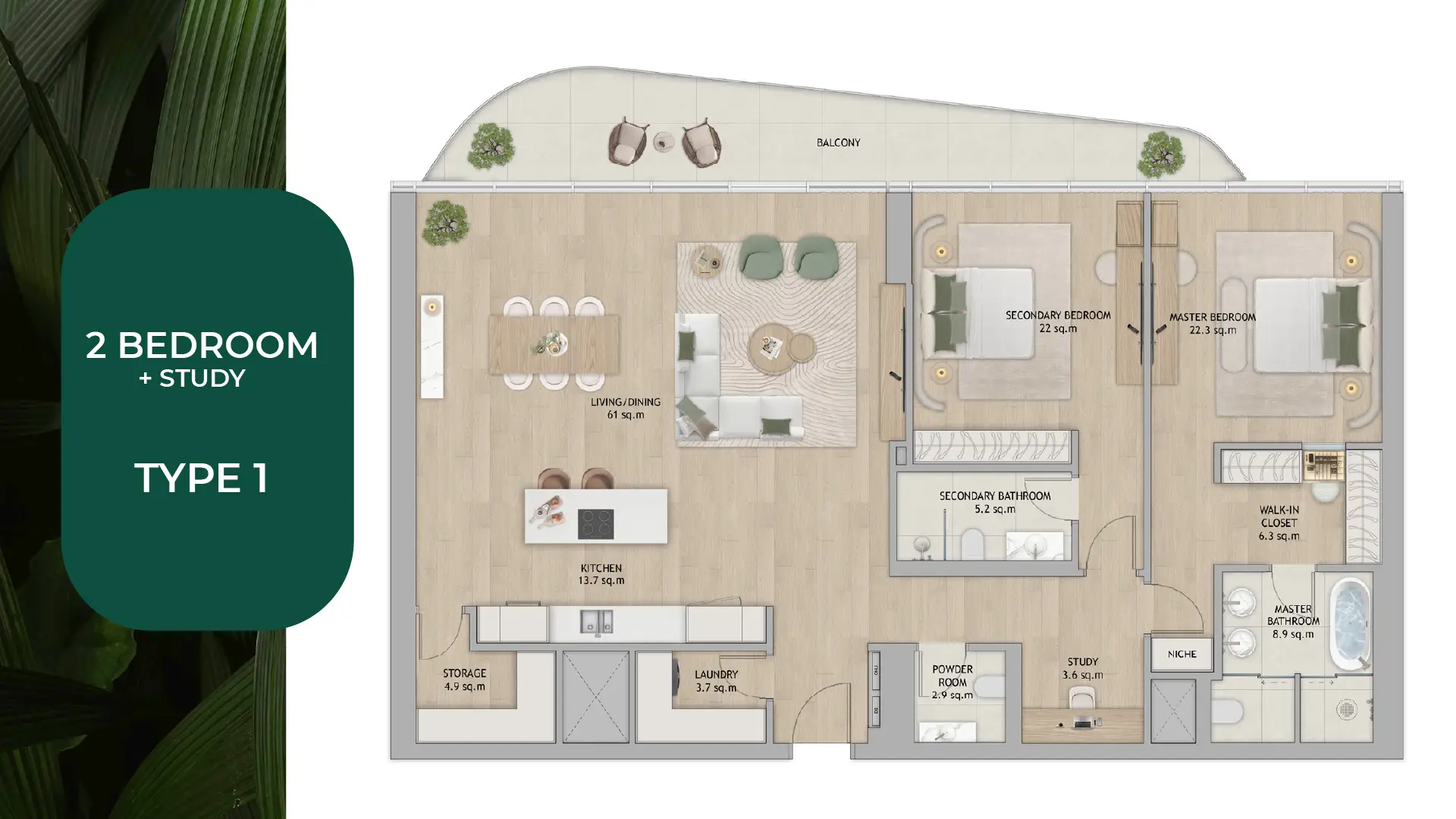2 BR - Type A